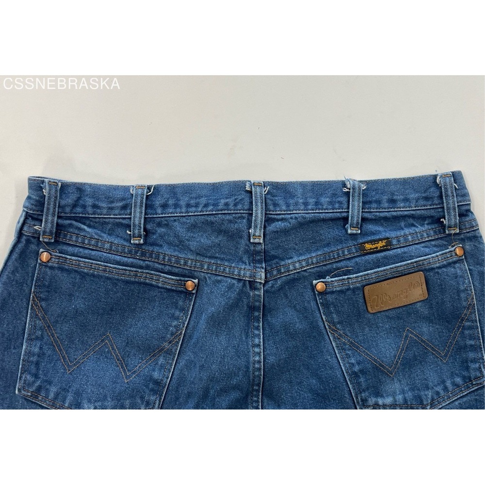 Wrangler Blue 13MWZ Cowboy Cut men's jeans in 100% cotton denim - Size 38x32 - Picture 12 of 12